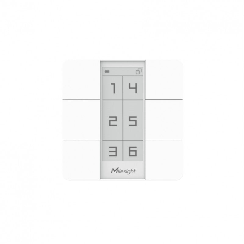 MILESIGHT - Interruptor de pared Lorawan (versión pantalla E-Ink)