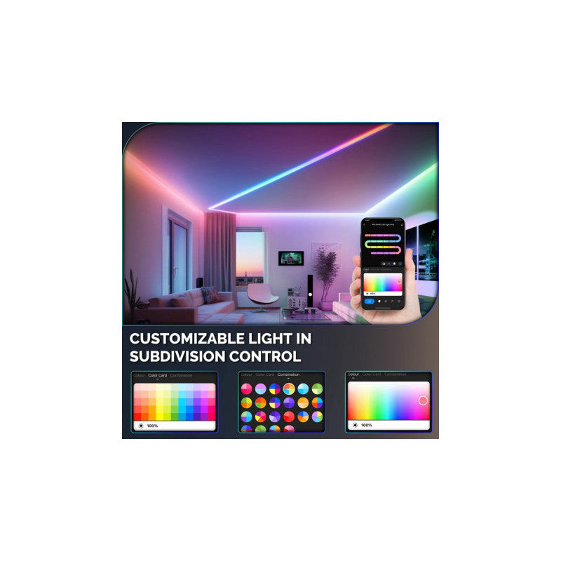 MOES - Tira de luz de neón LED inteligente WIFI (RGB)