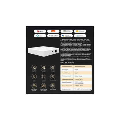 MOES - Caja domótica Zigbee Tuya + Matter over Thread (Ethernet)