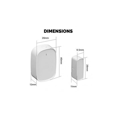 MOES - Sensor d'obertura de porta o finestra Zigbee Tuya 