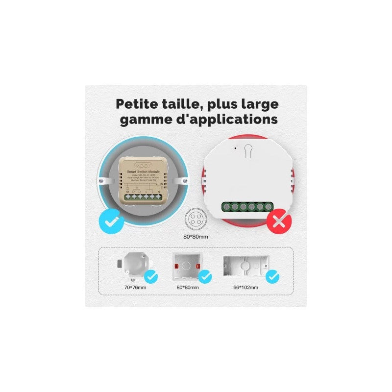MOES - Módulo Tuya WIFI ON/OFF 1 canal + Medición de consumo