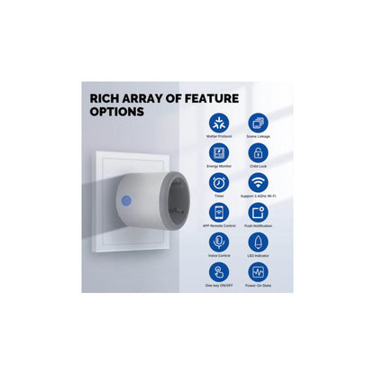 MOES - Presa connectada Matter 16A + mesura de consum (UE) 