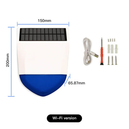 MOES - Sirena exterior Tuya WIFI (fuente de alimentación de panel solar)