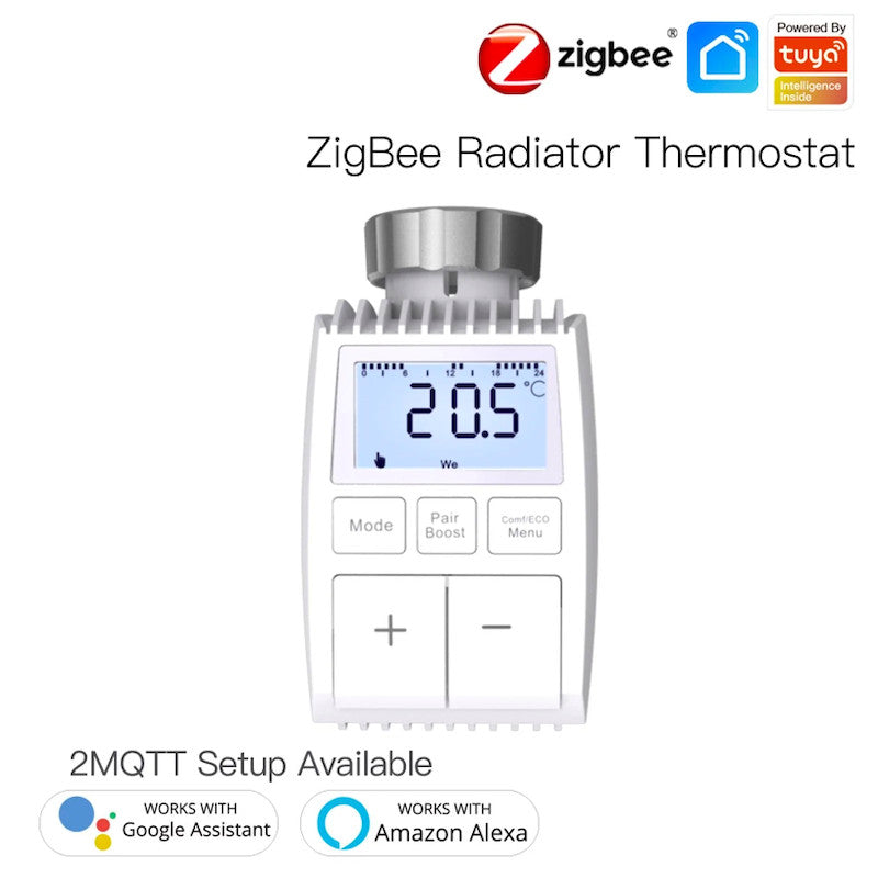 MOES - Capçal termostàtic intel·ligent Zigbee 3.0 TEVA 