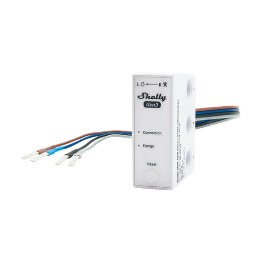 SHELLY - Medidor de energía Wi-Fi con cable Shelly 3EM-63W Gen3