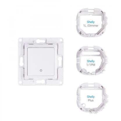 SHELLY - Interruptor de paret simple per a Shelly Wall Switch 1 micromòdul (blanc) 