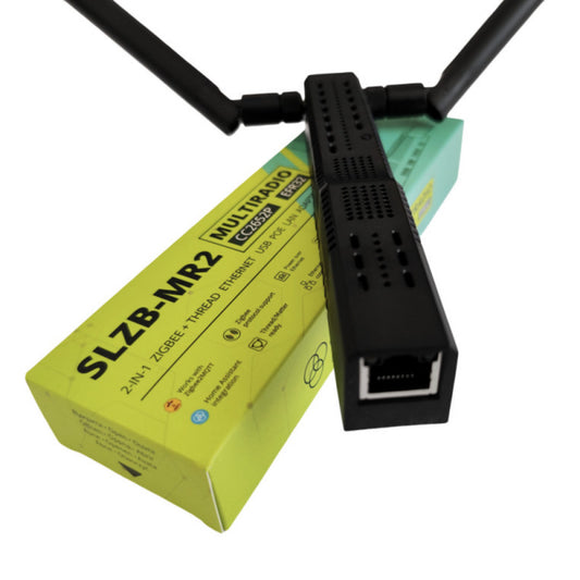 SMLIGHT - Adaptador USB Ethernet POE Zigbee y Thread CC2652P + EFR32MG21 SLZB-MR2