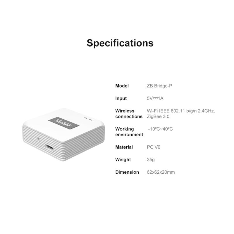 SONOFF - Caja domótica Zigbee 3.0 / WIFI PRO