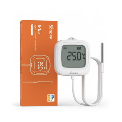 SONOFF - Sensor de temperatura Zigbee impermeable IP65 con cable remoto SNZB-02LD