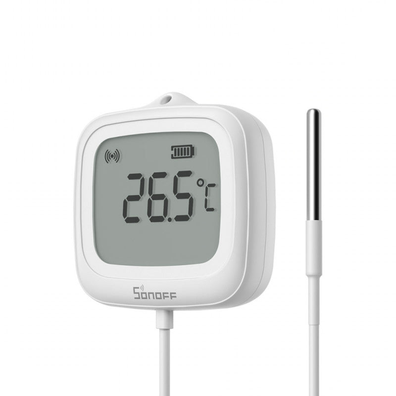 SONOFF - Sensor de temperatura Zigbee impermeable IP65 con cable remoto SNZB-02LD