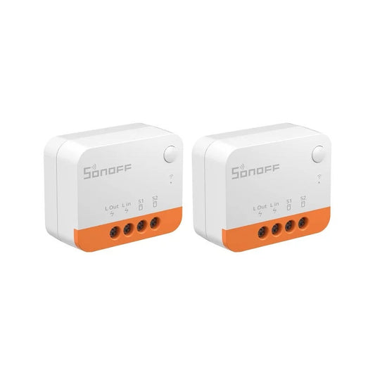 Paquete de 2 interruptores inteligentes SONOFF Zigbee 3.0 ZBMINIL2 (sin neutro)