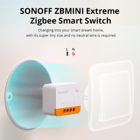 SONOFF - Interruptor inteligente sin neutro Zigbee 3.0 ZBMINIL2