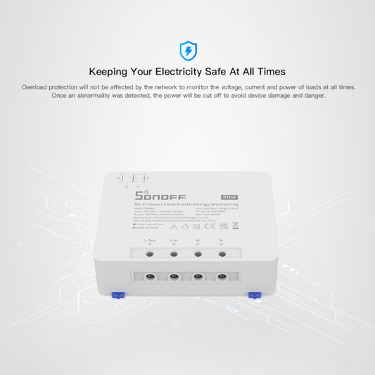 SONOFF – Interruptor Inteligente WIFI de Alta Potencia (25A)