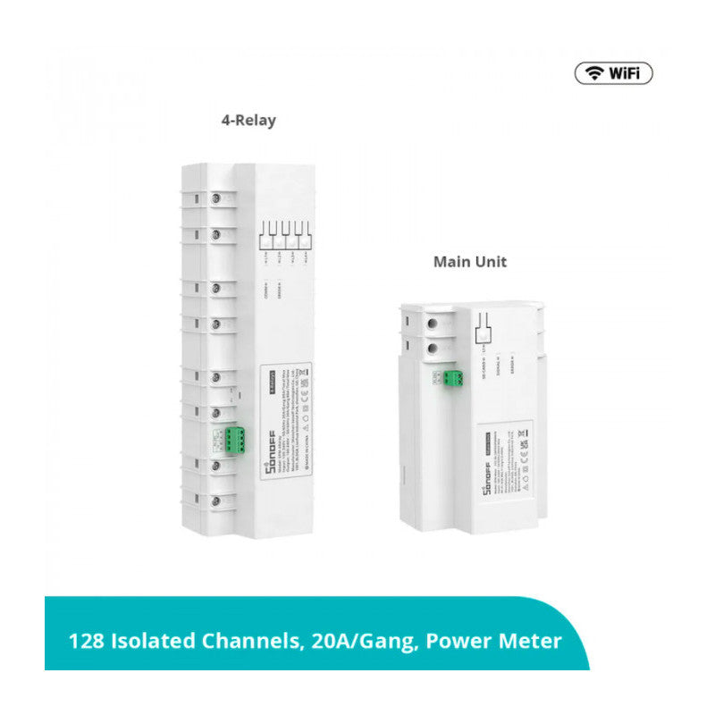 SONOFF - Mesurador de potència intel·ligent en carril DIN (Unitat principal) 