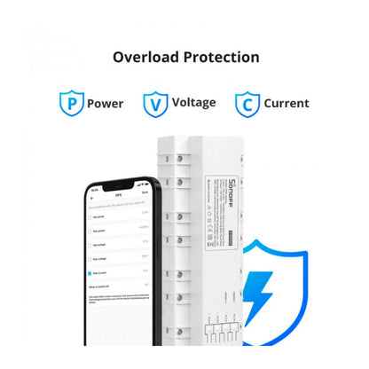 SONOFF - Mesurador de potència intel·ligent en carril DIN (Unitat principal) 