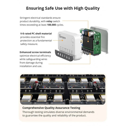 SONOFF - Módulo de interruptor Zigbee 10A ZBMINIR2