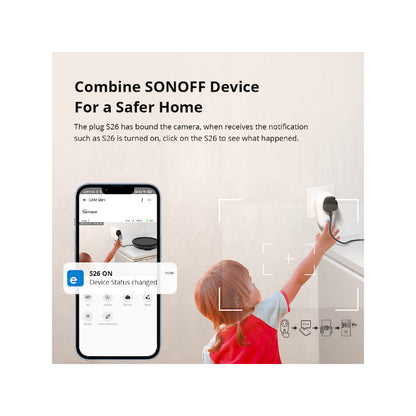 SONOFF - Cambra de seguretat intel·ligent CAM Slim Wi-Fi 