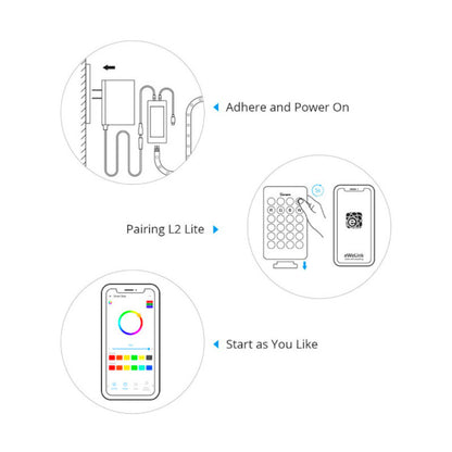 SONOFF - Tira LED Inteligente WIFI L2 Lite - 5M (NO IMPERMEABLE)