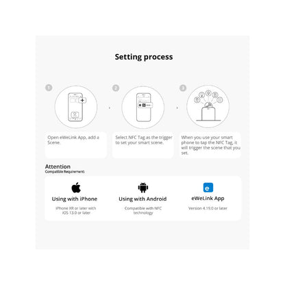 SONOFF - NFC TAG (disparador d'escenaris) compatible amb Android i iOS