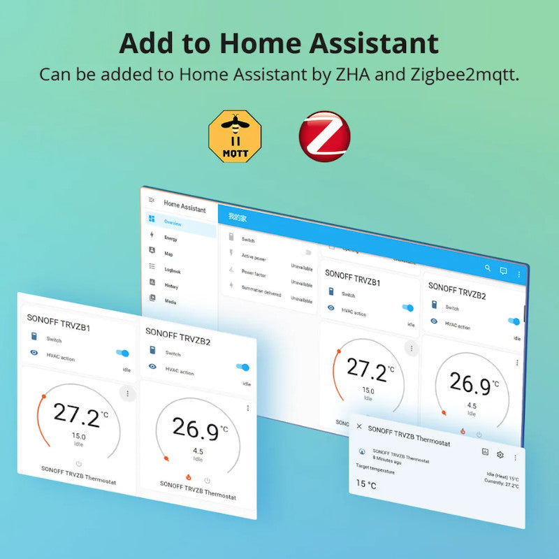 SONOFF - Capçal termostàtic connectat Zigbee 3.0 