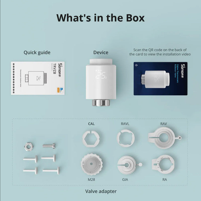 SONOFF - Capçal termostàtic connectat Zigbee 3.0 