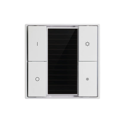 SUNRICHER - Zigbee 3.0 Verd Interruptor d'encesa sense piles (panell solar) - 4 botons 