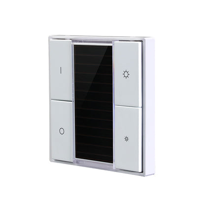 SUNRICHER - Zigbee 3.0 Verd Interruptor d'encesa sense piles (panell solar) - 4 botons 