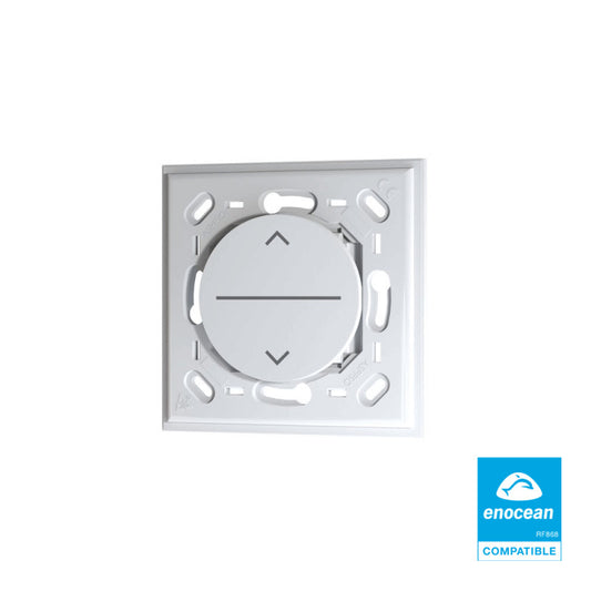 TRIO2SYS - Interruptor de pared EnOcean simple para persiana enrollable compatible con ODACE